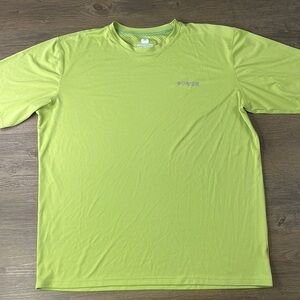 Columbia Mens PFG Green Cooling Short Sleeve Shirt, size XL